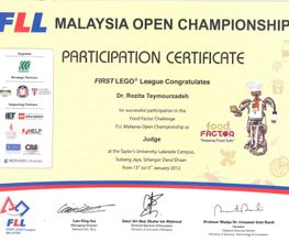 FLL Competition Judge  2012